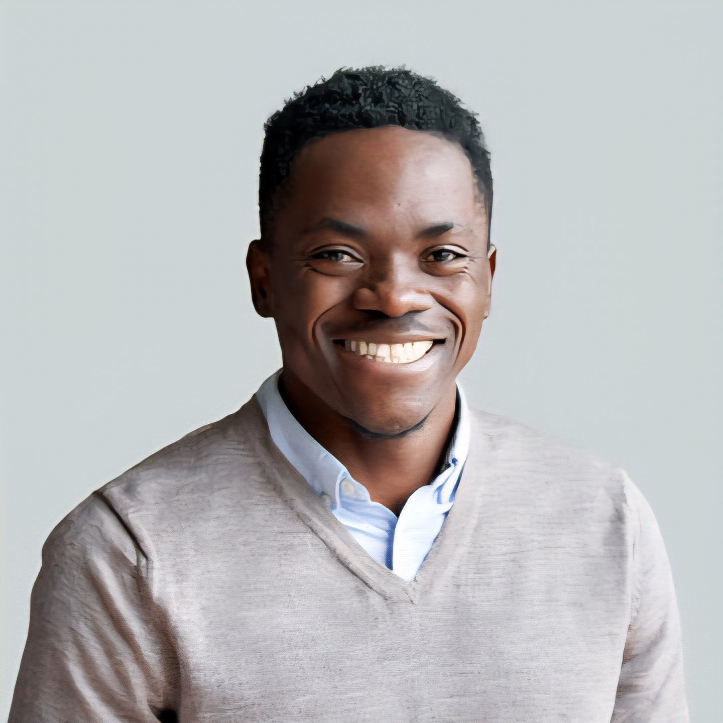 Cheerfully smiling young man