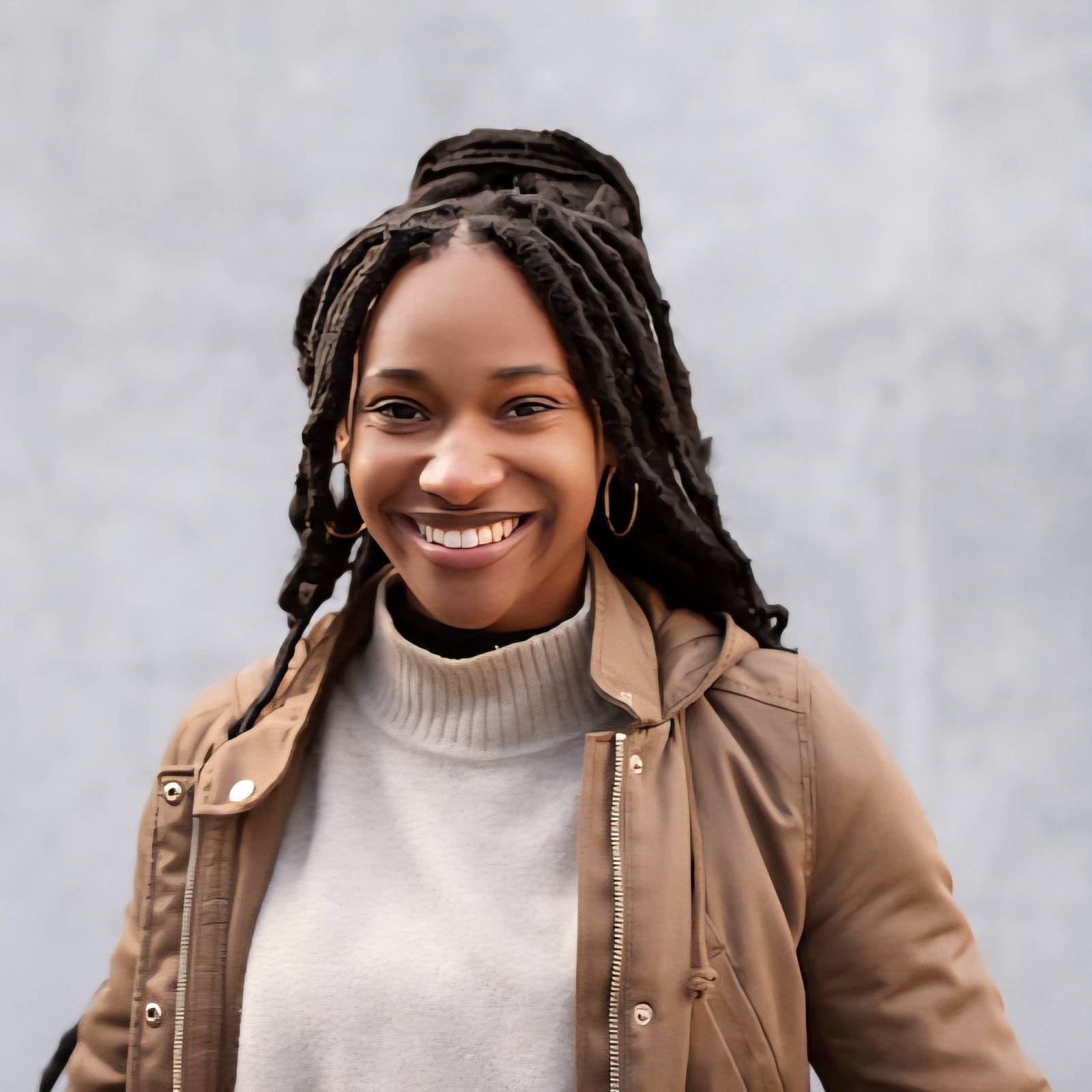 happy young woman