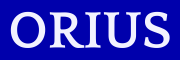 Orius Wordmark (White on Blue BG - Web)